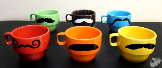 moustache mug