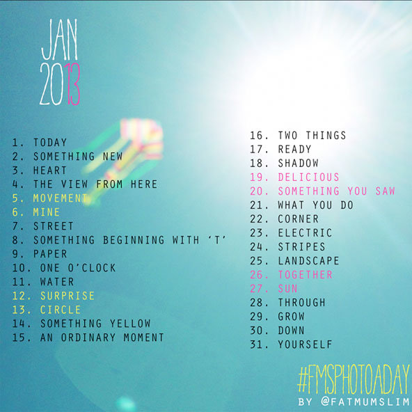 Photo a day January by FatMumSlim