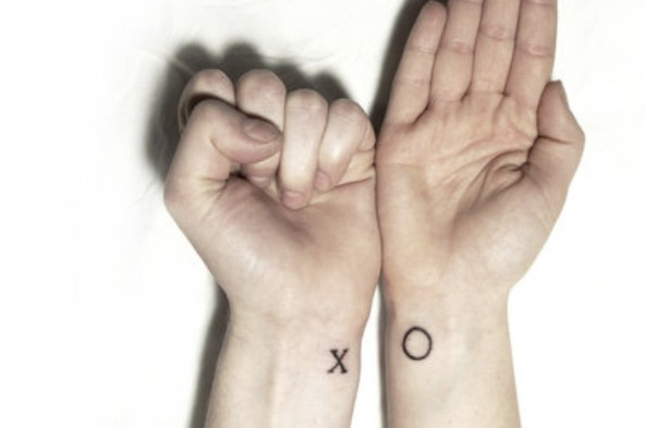 XO couple tattoo