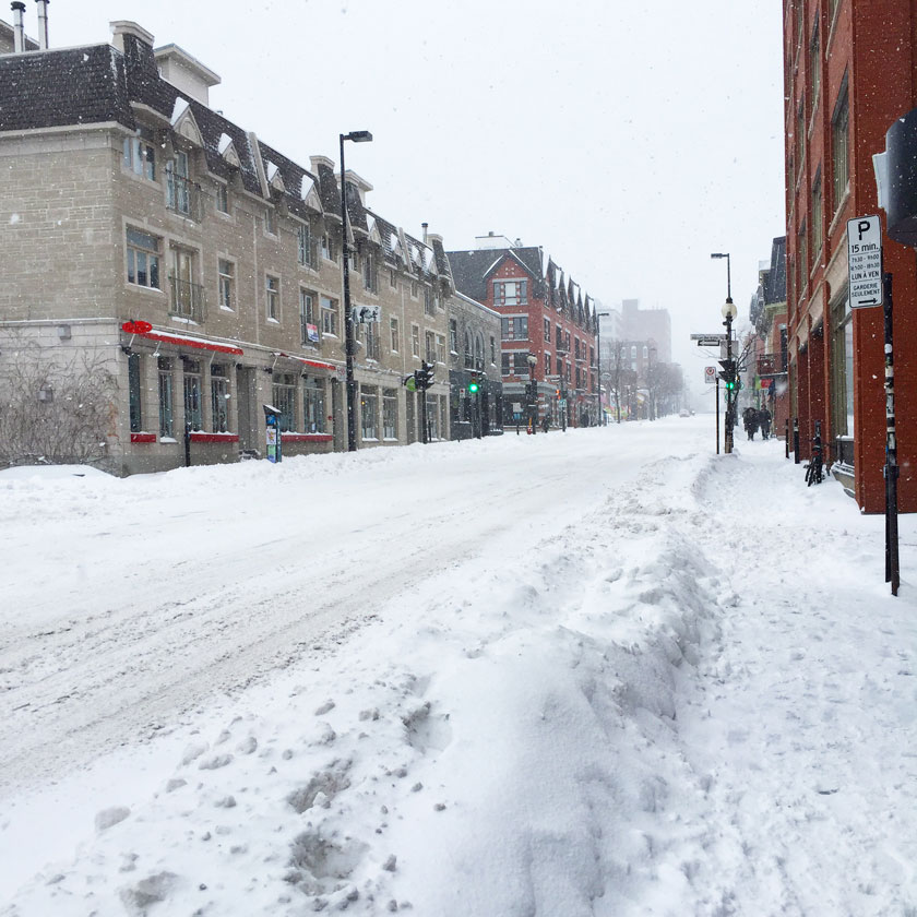 Première tempête de neige - Montréal