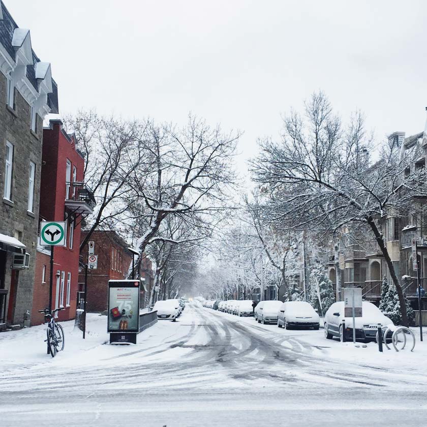 Neige à Montréal